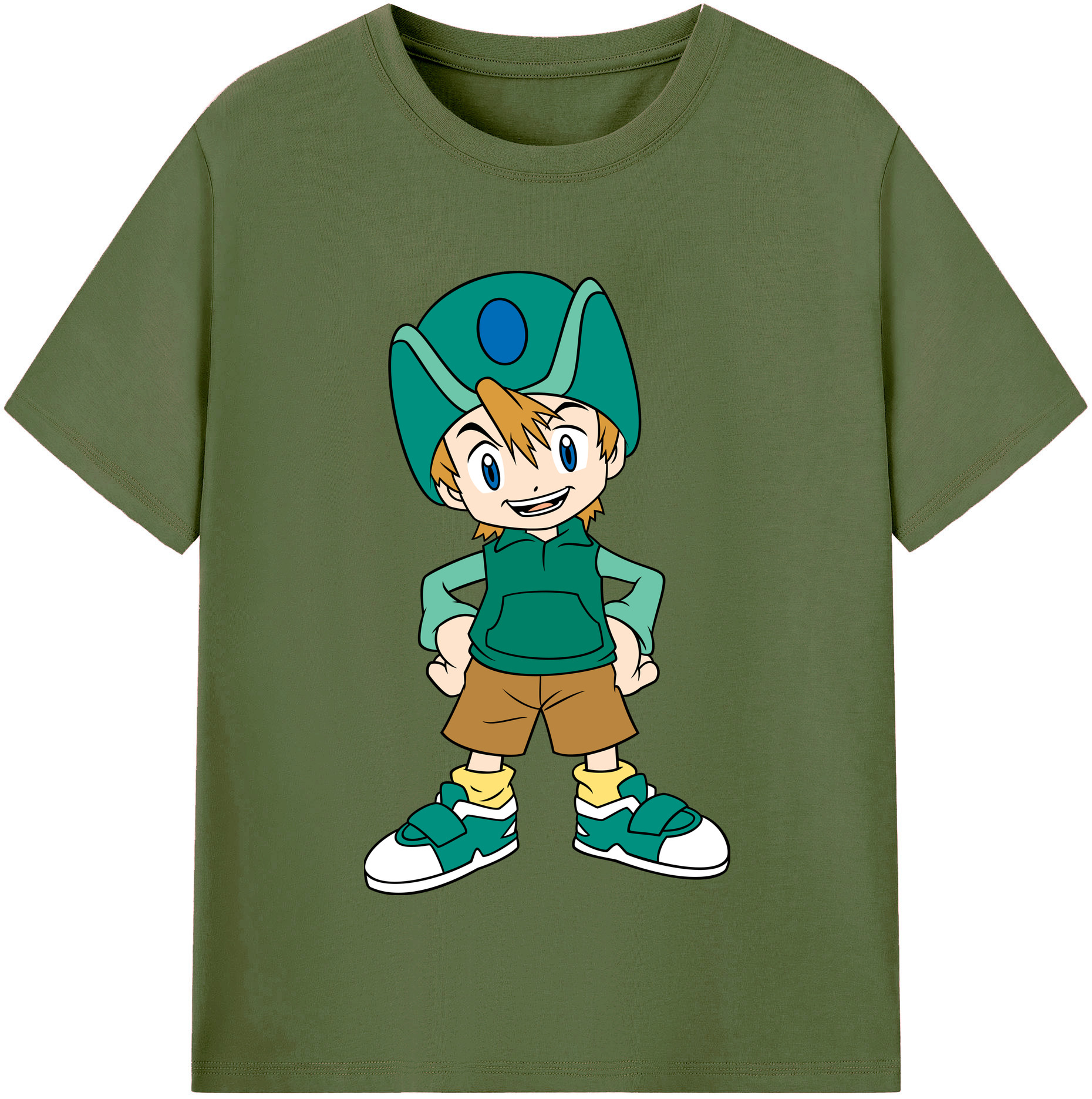 （画像用） Digimon デジタルモンスター/デジモン 綿100％半袖Tシャツ（フロントプリント）